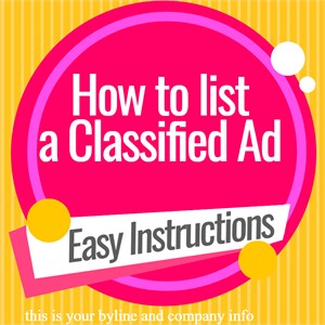 How to list a classified ad